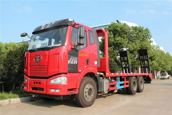 解放J6后双桥平板运输车